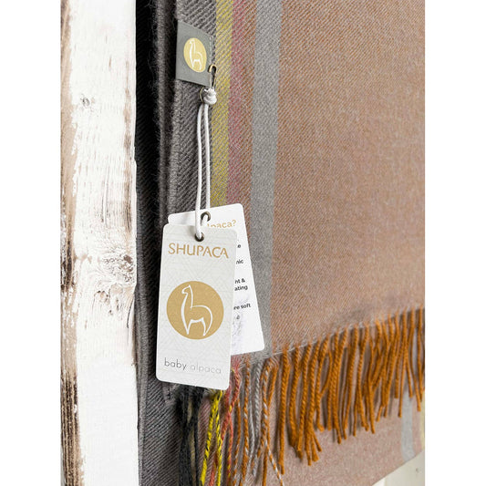 100% Baby Alpaca Scarf - Copper Mine