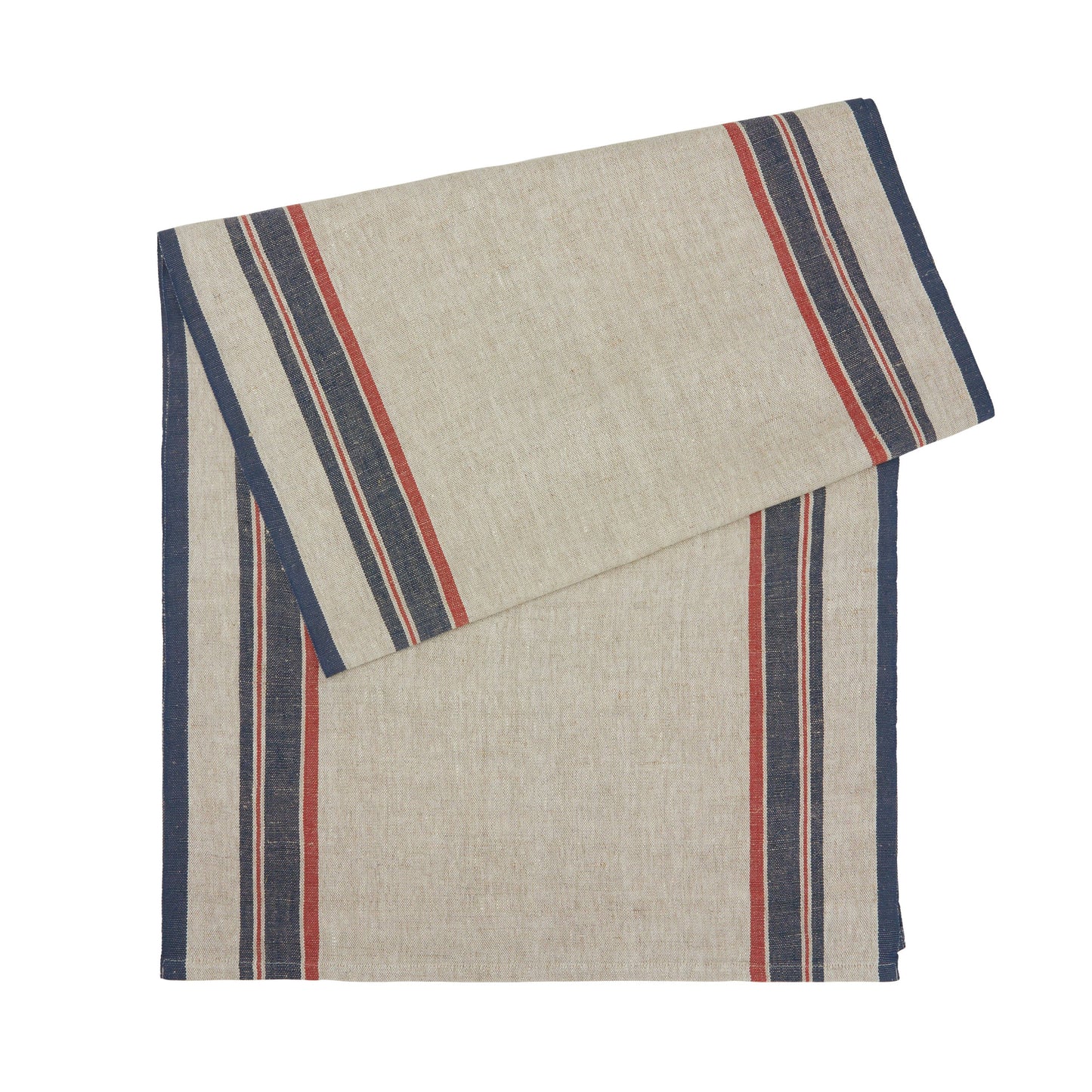 Antibes Natural & Red Table Runner 20x72