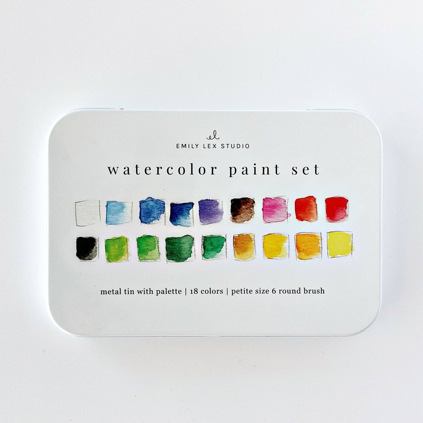 Watercolor Paint Set – 18 Colors with Brush