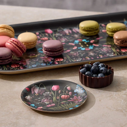 Kings Flower Mini Birchwood Tray | 4" x 4"