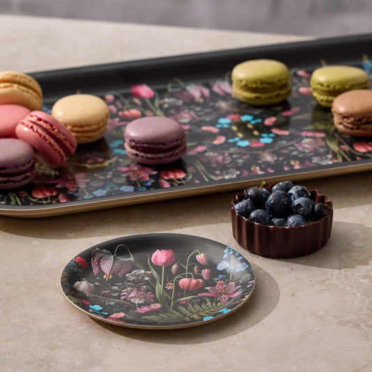 Kings Flower Mini Birchwood Tray | 4" x 4"