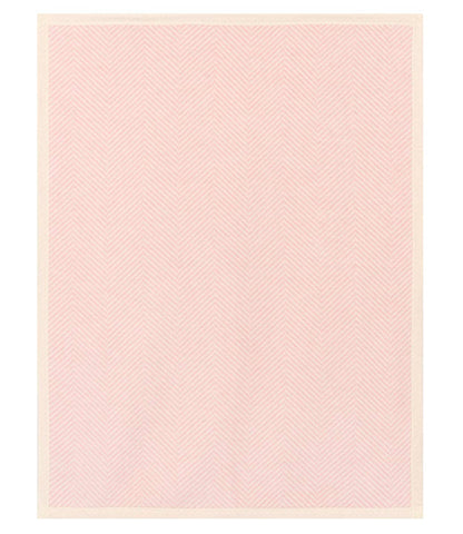 Harborview Herringbone Ballet Pink Mini Blanket
