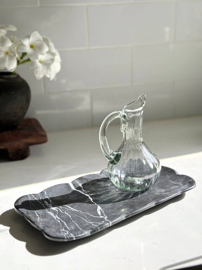 Josephine Marble Tray, Black