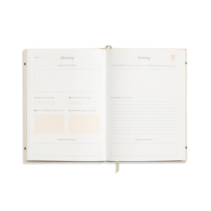 Quilted Daydream A5 Hardcover Guided Wellness Journal
