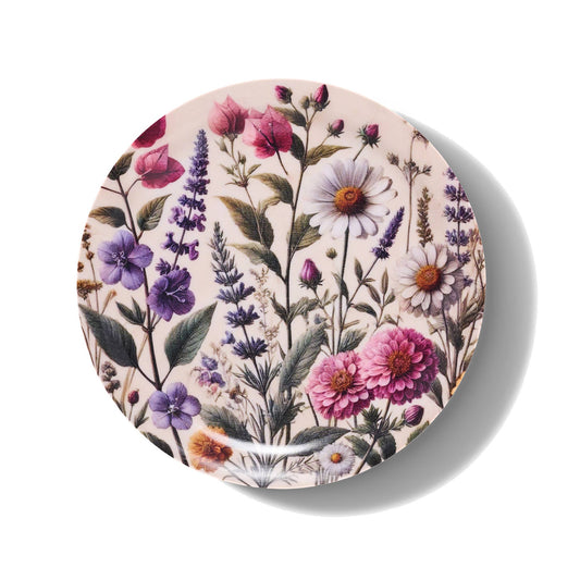 Wildflowers Mini Birchwood Tray | 4" x 4"