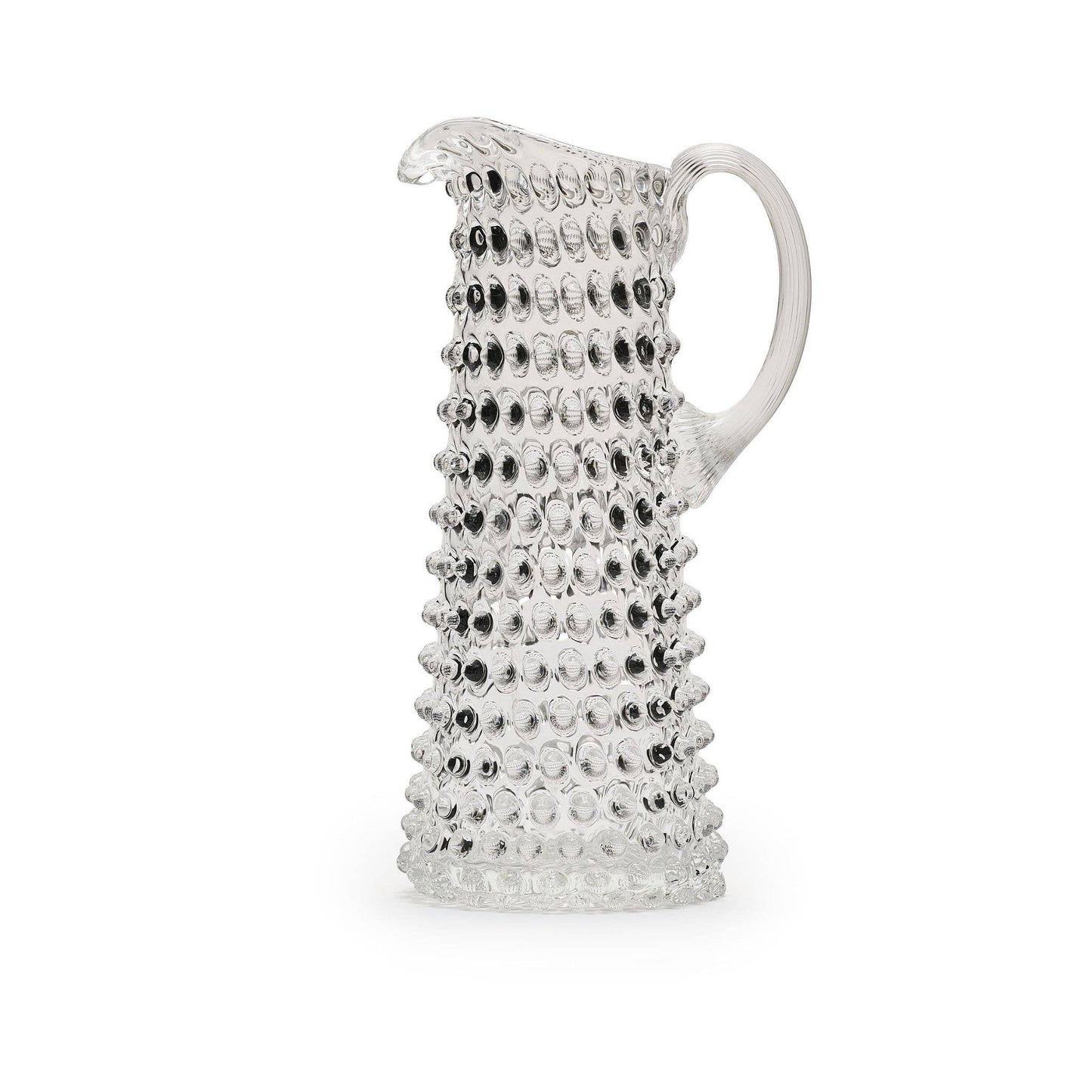 Tall Hobnail Jug | Clear Quartz | 1.2L | Bohemian Crystal