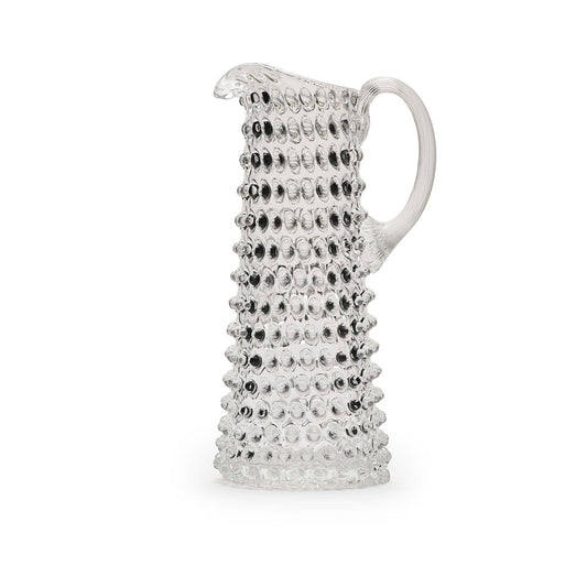 Tall Hobnail Jug | Clear Quartz | 1.2L | Bohemian Crystal
