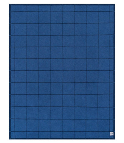 Windowpane Navy Lightweight Blanket