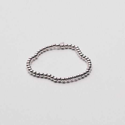 Precious Beaded Bracelet Silver - 3mm