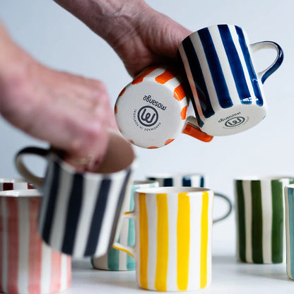 Demi Mug Candy Stripe