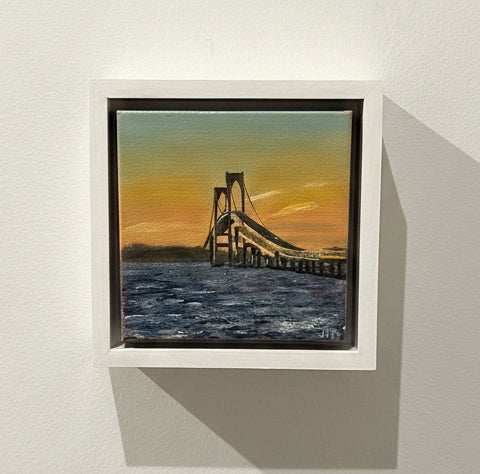 Golden Hour at the Pell - 6x6 Oil Painting