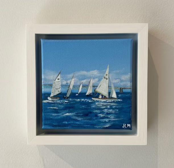 5x5 Oil Painting on Canvas - Racing Winds