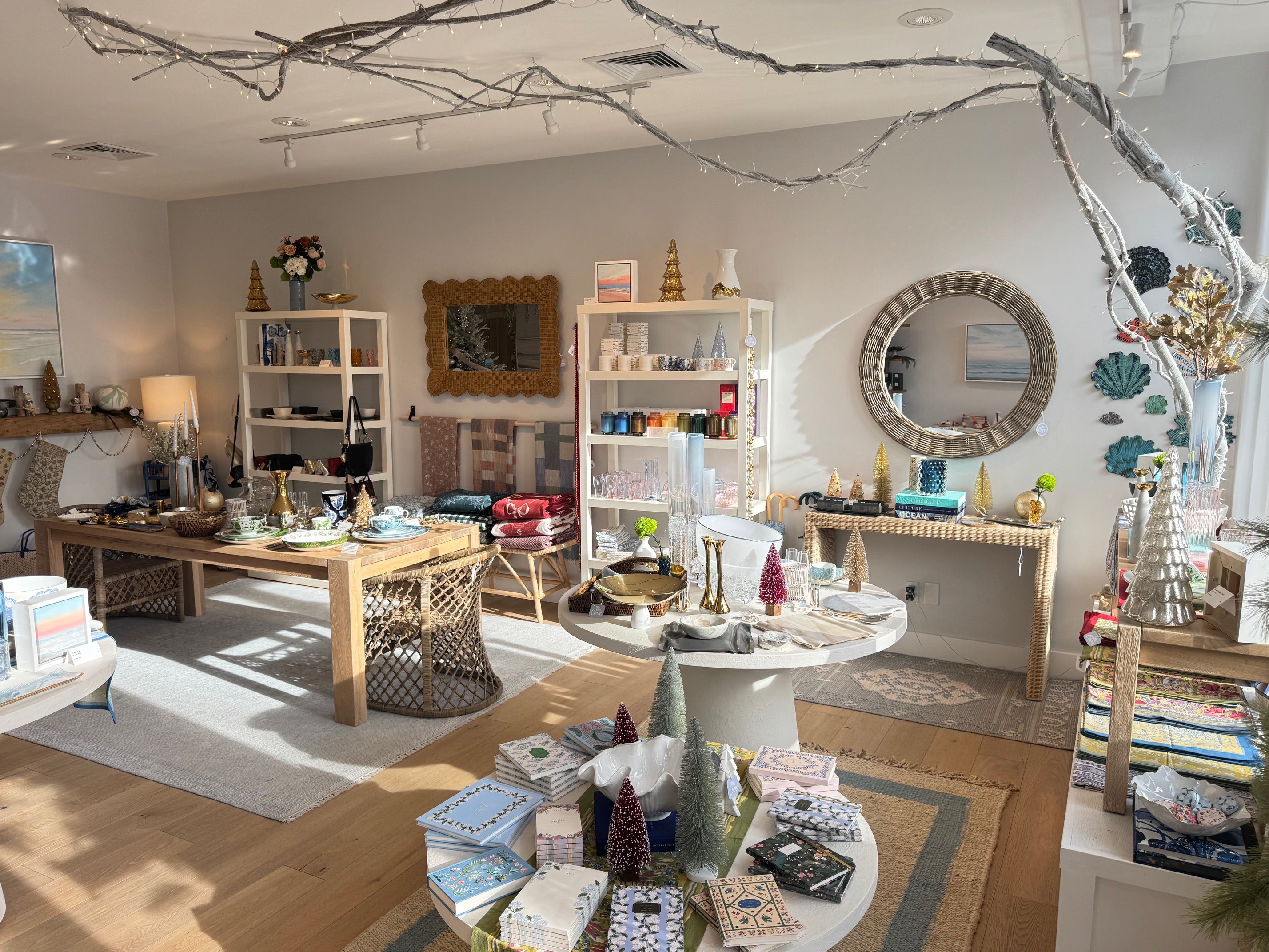 Boutique in newport with unique artist creations including glass, paintings, and ceramics.