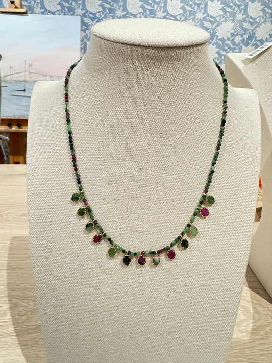 Paris Garden Gemstone Necklace
