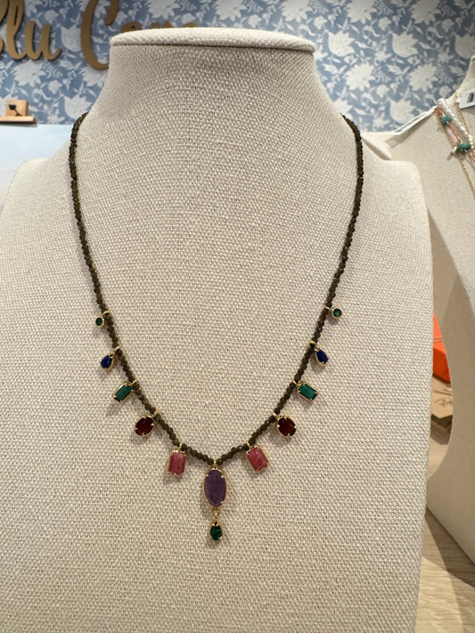 Parisian Jewel Drop Necklace