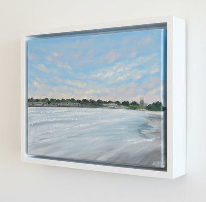 11x14 Oil Painting - St. George's at the Edge of Evening