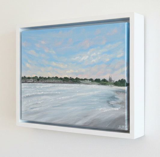 11x14 Oil Painting - St. George's at the Edge of Evening