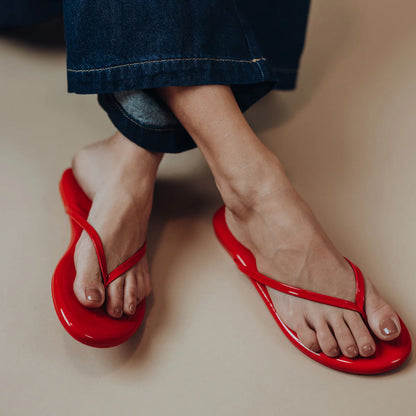 Solei Sea Indie Flip-Flop Sandals - Patent