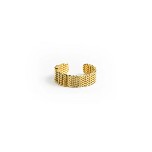 Woven Armor Ring - Gold 6 MM - M/L
