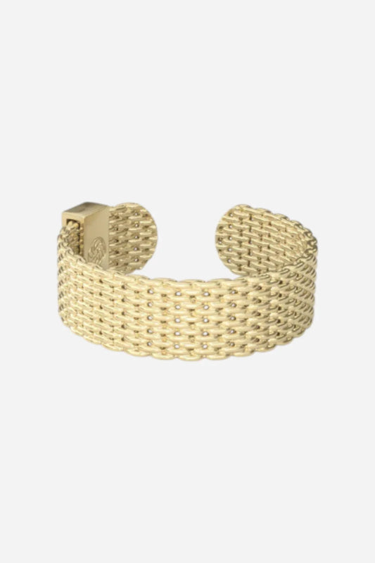 Woven Armor Ring - Gold 6 MM - S/M