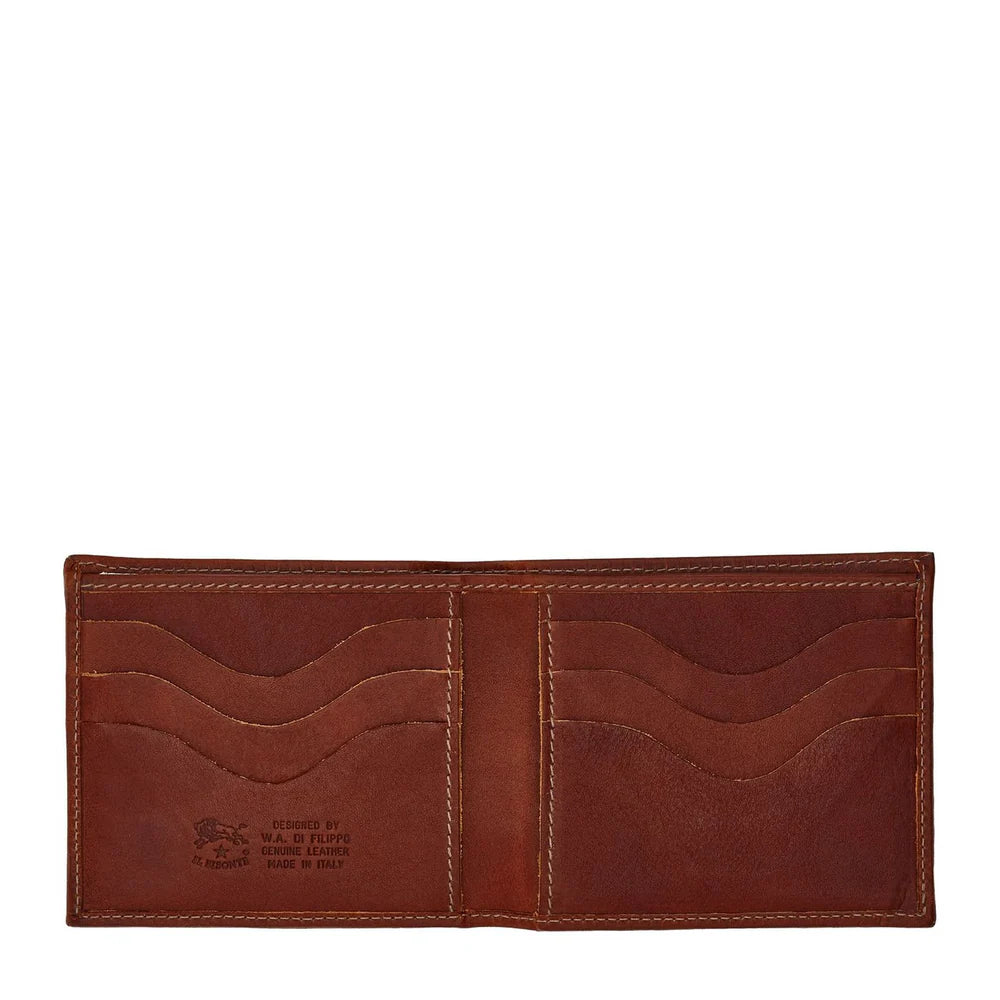 Feniglia - Men's bi-fold wallet in vintage leather