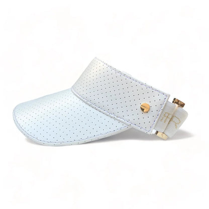 Chic Leather Performance Visor