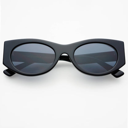 Layla Acetate Oval Sunglasses