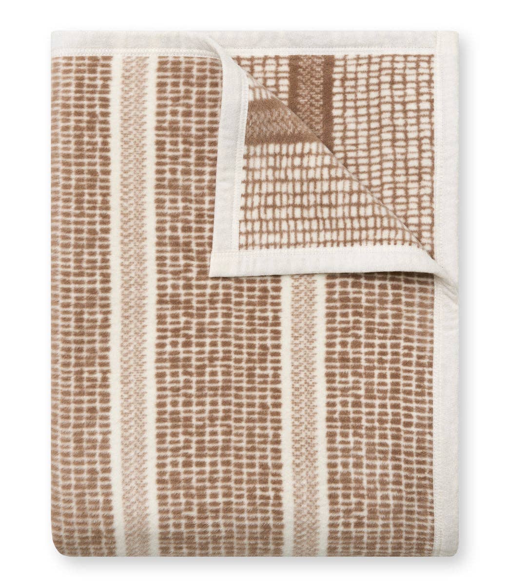 Market Stripe Sepia Blanket