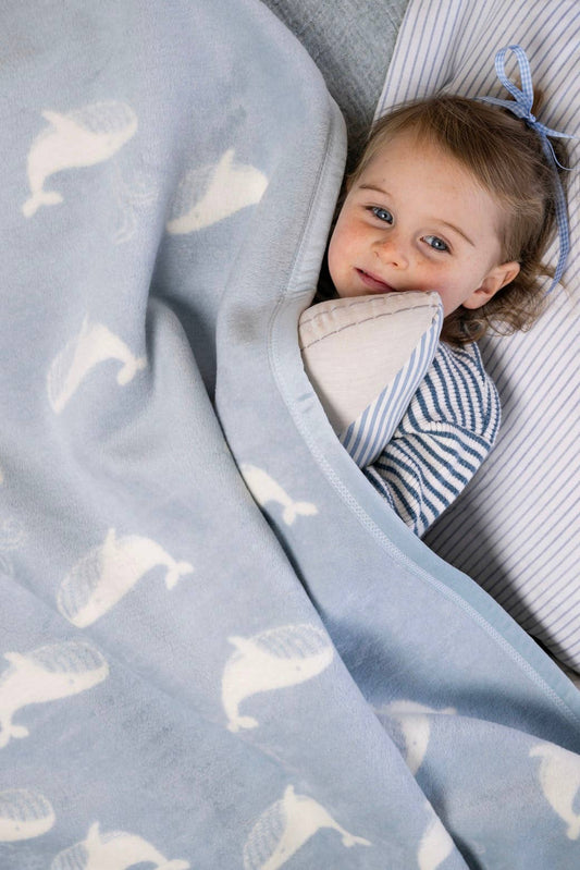 Big Blue Mini Blanket