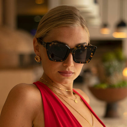 Portofino Acetate Oversized Cat Eye Sunglasses