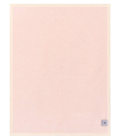 Harborview Herringbone Ballet Pink Mini Blanket