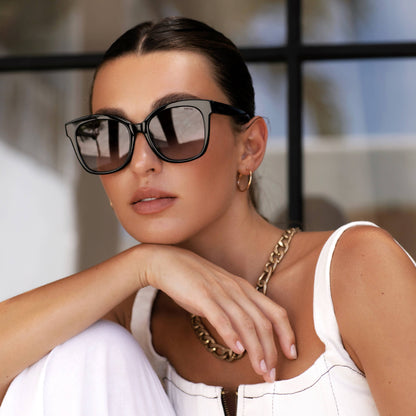 Amber Acetate Womens Cat Eye Sunglasses