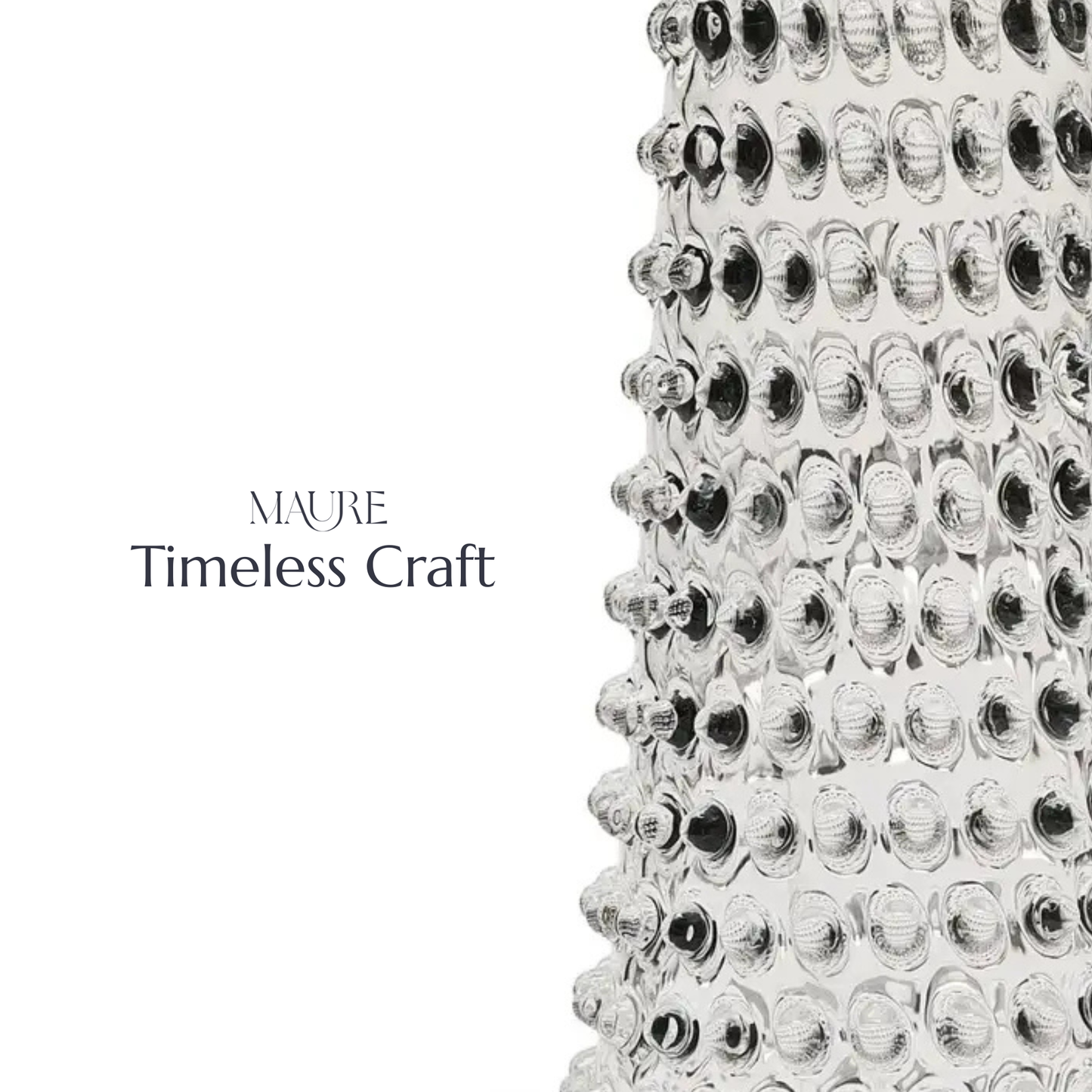 Tall Hobnail Jug | Clear Quartz | 1.2L | Bohemian Crystal