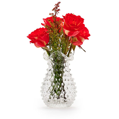 Hobnail Vase | Clear Quartz | Petal | Bohemian Crystal