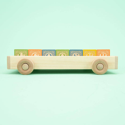 Uncle Goose Classic ABC Blocks with Wagon