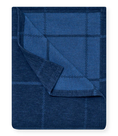 Windowpane Navy Lightweight Blanket