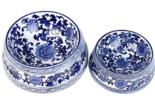 Floral Pet Bowl
