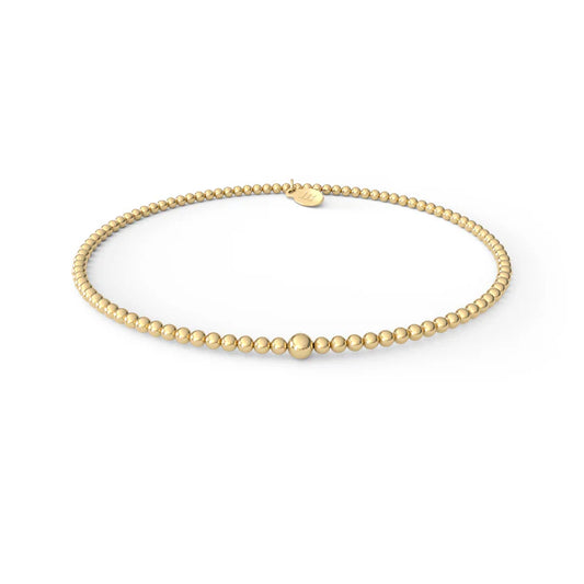 Precious Beaded Bracelet Gold - 2mm