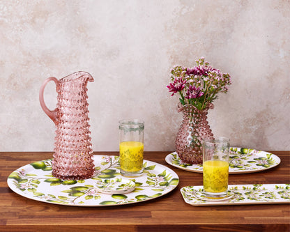 Tall Hobnail Jug – Night Iris | Bohemian Crystal