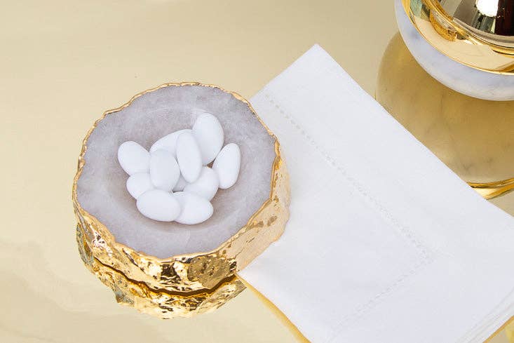 Cascita Bowl, Crystal & Gold