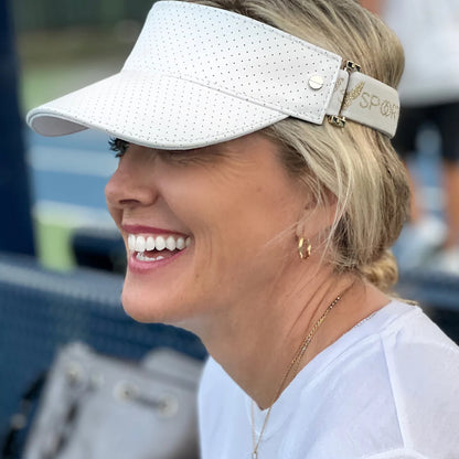 Chic Leather Performance Visor
