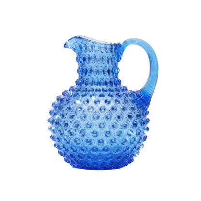 Limited Edition Hydrangea Blue Hobnail Jug – Bohemian Crystal