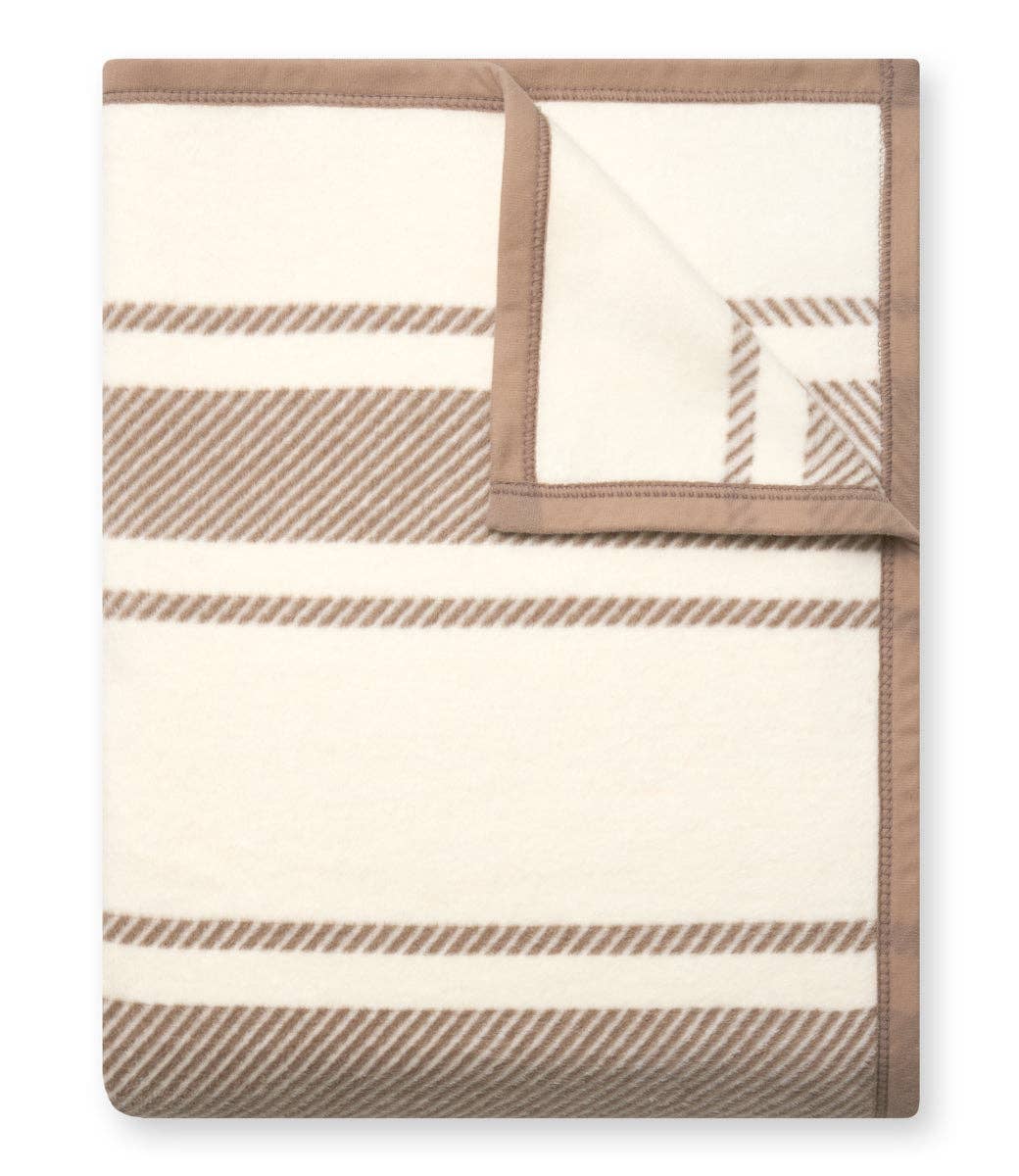 Dockside Stripe Sepia Blanket