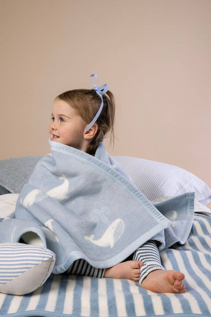 Big Blue Mini Blanket