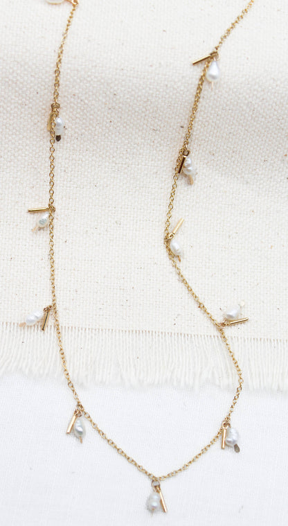 Pearl Fringe Necklace