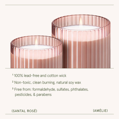Scented Candle - Santal Rosé - 11oz | La Jolie Muse