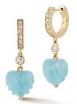 Huggie Hoops - Aquamarine