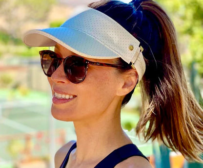 Chic Leather Performance Visor