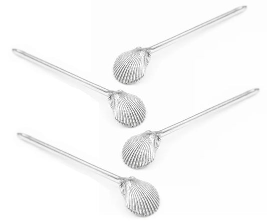 Shell Picks- Set of 4 - Stainless Steel